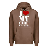Chestnut i heart my girlfriend shirt Premium Hoodie - artisFamous
