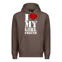 Coffee i heart my girlfriend shirt Premium Hoodie - artisFamous