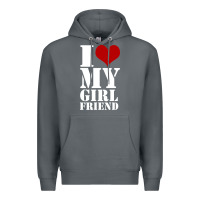 Rock i heart my girlfriend shirt Premium Hoodie - artisFamous