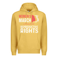 Antique Gold women’s march for reproductive rights pro choice feminist, women’s Premium Hoodie - artisFamous