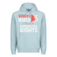 Blue Mist women’s march for reproductive rights pro choice feminist, women’s Premium Hoodie - artisFamous