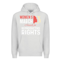 Dove Grey women’s march for reproductive rights pro choice feminist, women’s Premium Hoodie - artisFamous