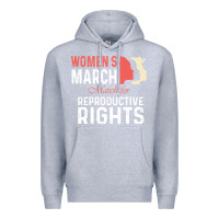 Heather Grey women’s march for reproductive rights pro choice feminist, women’s Premium Hoodie - artisFamous