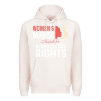 Pale Pink women’s march for reproductive rights pro choice feminist, women’s Premium Hoodie - artisFamous