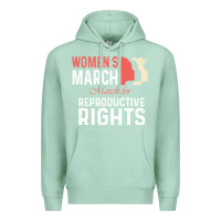 Seafoam women’s march for reproductive rights pro choice feminist, women’s Premium Hoodie - artisFamous