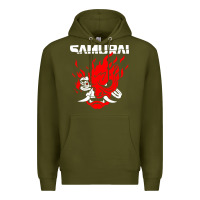 Army Green cyberpunk 2077 Premium Hoodie - artisFamous