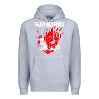 Heather Grey cyberpunk 2077 Premium Hoodie - artisFamous