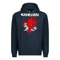 Navy cyberpunk 2077 Premium Hoodie - artisFamous
