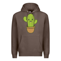 Coffee happy cactus hug me please Premium Hoodie - artisFamous