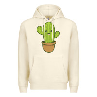 Sandshell happy cactus hug me please Premium Hoodie - artisFamous