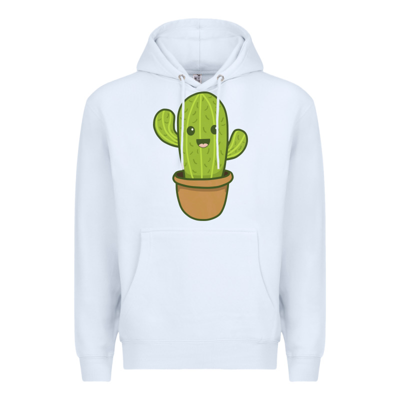 Happy Cactus Hug Me Please Premium Hoodie by artisFamous | Teevron