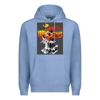 Colony Blue cartoon Premium Hoodie - artisFamous