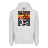 Dove Grey cartoon Premium Hoodie - artisFamous