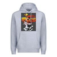 Heather Grey cartoon Premium Hoodie - artisFamous