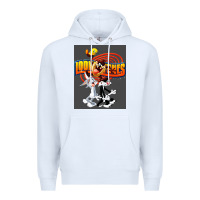 White cartoon Premium Hoodie - artisFamous