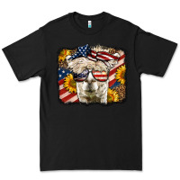 Black Western 4th Of July Lama Background Premium Tee - LillyAllenDesigns