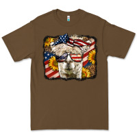 Cacao Western 4th Of July Lama Background Premium Tee - LillyAllenDesigns