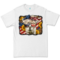 White Western 4th Of July Lama Background Premium Tee - LillyAllenDesigns