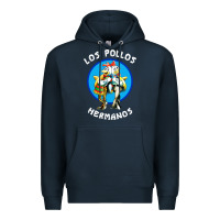Navy los pollos hermanos classic Premium Hoodie - artisFamous