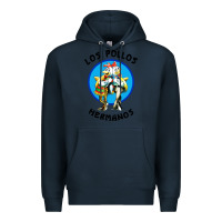 Navy los pollos hermanos classic Premium Hoodie - artisFamous