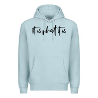 Blue Mist it is what it is Premium Hoodie - artisFamous