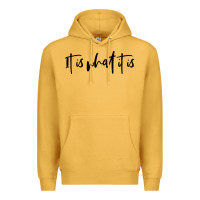 Mustard it is what it is Premium Hoodie - artisFamous