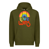 Army Green love  classic Premium Hoodie - artisFamous