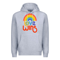 Heather Grey love  classic Premium Hoodie - artisFamous