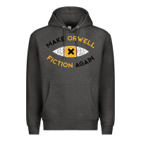 Charcoal Heather make orwell fiction again Premium Hoodie - artisFamous