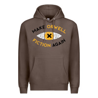 Coffee make orwell fiction again Premium Hoodie - artisFamous
