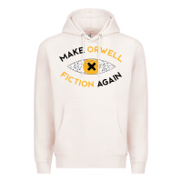 Pale Pink make orwell fiction again Premium Hoodie - artisFamous