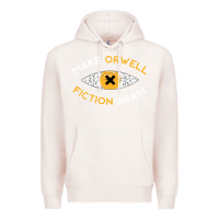 Pale Pink make orwell fiction again Premium Hoodie - artisFamous