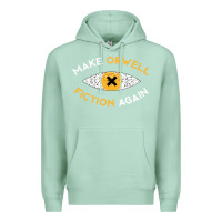 Seafoam make orwell fiction again Premium Hoodie - artisFamous
