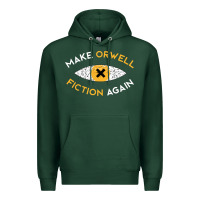 Sports Green make orwell fiction again Premium Hoodie - artisFamous