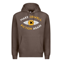 Coffee make orwell fiction again Premium Hoodie - artisFamous