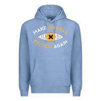 Colony Blue make orwell fiction again Premium Hoodie - artisFamous