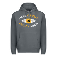 Rock make orwell fiction again Premium Hoodie - artisFamous
