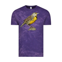 Cloud Purple Western Meadowlark Vintage Tee - LillyAllenDesigns