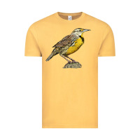 Vintage Mustard Western Meadowlark Vintage Tee - LillyAllenDesigns