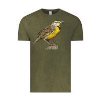 Vintage Olive Western Meadowlark Vintage Tee - LillyAllenDesigns