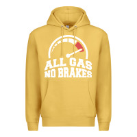 Antique Gold all gas no brakes Premium Hoodie - artisFamous
