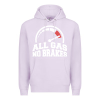 Lilac all gas no brakes Premium Hoodie - artisFamous