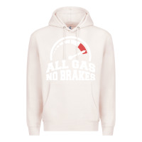 Pale Pink all gas no brakes Premium Hoodie - artisFamous