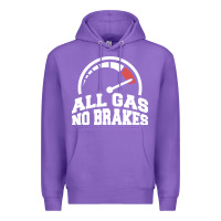 Purple all gas no brakes Premium Hoodie - artisFamous