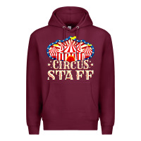 Burgundy circus staff Premium Hoodie - artisFamous