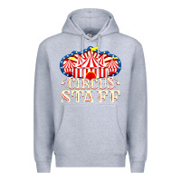 Heather Grey circus staff Premium Hoodie - artisFamous
