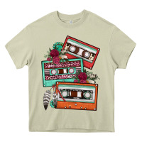 Mossy cassette floral gemstone Heavy Core Tee - FaDigitalArtStudio