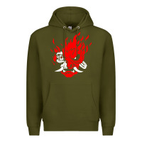 Army Green cyberpunk 2077 Premium Hoodie - artisFamous