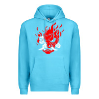 Ocean Blue cyberpunk 2077 Premium Hoodie - artisFamous