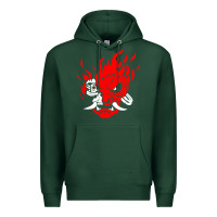 Sports Green cyberpunk 2077 Premium Hoodie - artisFamous